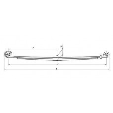Рессора КАМАЗ передняя 65208-2902012