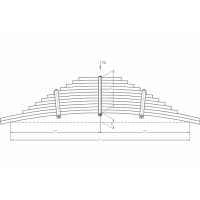 Рессора КАМАЗ задняя 65801-2912012