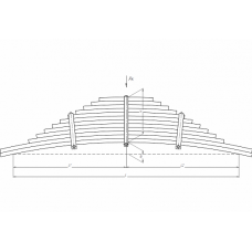 Рессора КАМАЗ задняя 65801-2912012