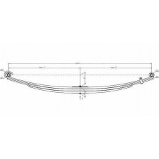 Лист рессоры КАМАЗ с/х №3 5490-2902050-15